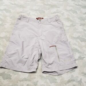 Simms Shorts‎ Mens Small Gray Cargo Pocket Fishing Outdoors Hiking Travel Core 3